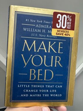 Make Your Bed. Hardcover Book by Admiral William H. McRaven
